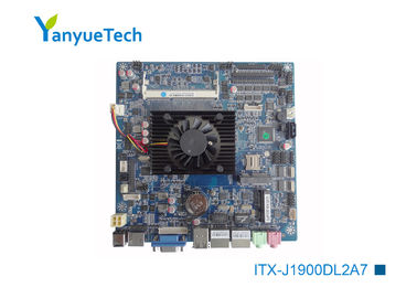 Mini placa madre del ITX de la PC industrial ITX-J1900DL2A7 soldada a bordo de COM de la CPU 10 de Intel J1900